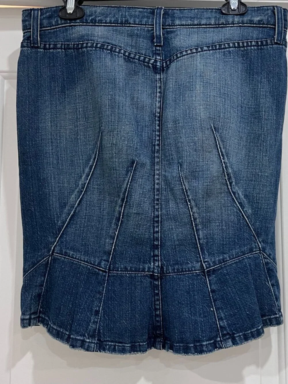 JUICY COUTURE Low Rise Denim Pencil Skirt/Knee Length,Authentic Y2K,SZ L, US8-10 - Picture 3 of 11